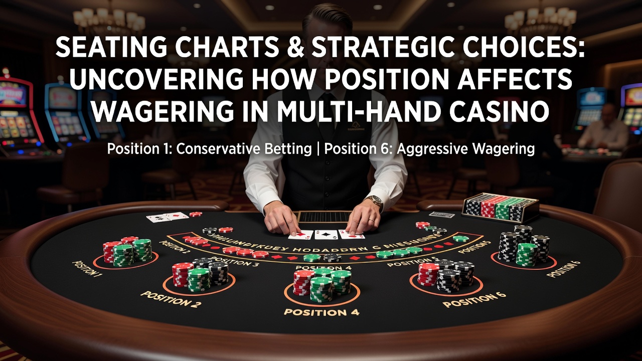 Spieler an einem Baccarat-Tisch mit Fokus auf Sitzpositionen und Wettverhalten