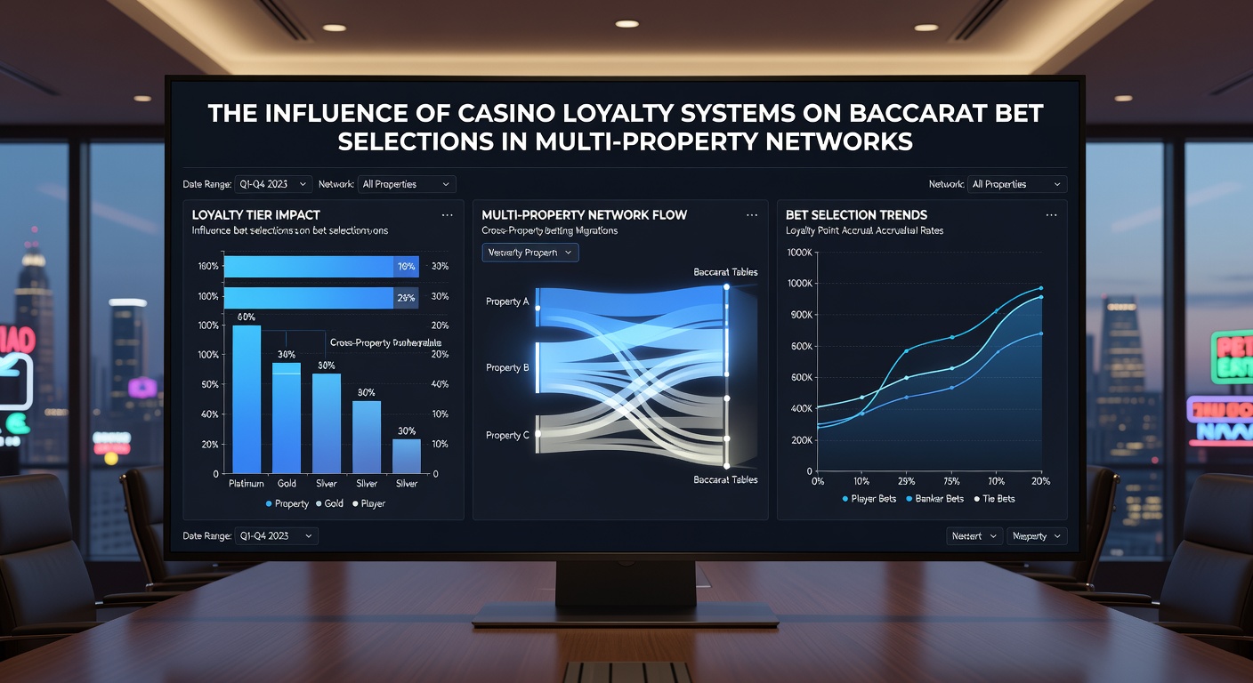 Baccarat players using loyalty cards at interconnected casino properties